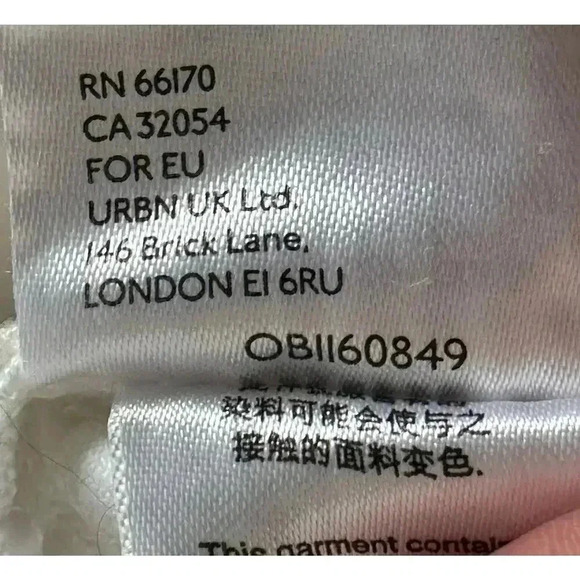 Free People We The Free Maggie Mid Rise Stright Jeans In Optic White Size 26 - Picture 8 of 9